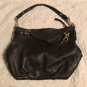 Coach chocolate leather purse